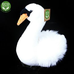 Rappa Plyšový pták labuť sedící 23 cm ECO-FRIENDLY