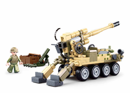 Sluban Army Model Bricks M38-B0751 Mobilní kanón 8x8 s pozemním minometem