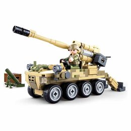 Sluban Army Model Bricks M38-B0751 Mobilní kanón 8x8 s pozemním minometem