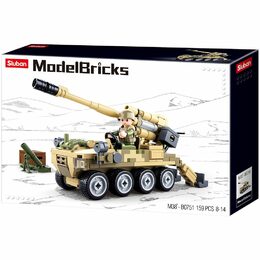 Sluban Army Model Bricks M38-B0751 Mobilní kanón 8x8 s pozemním minometem