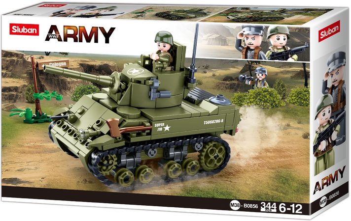 Sluban Army WW2 M38-B0856 Malý spojenecký tank
