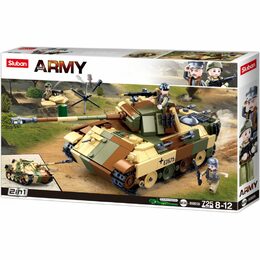 Sluban Army N38-B0859 Maskovaný tank střední 2v1