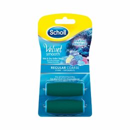 Náhradní hlavice SCHOLL Velvet Smooth WET&DRY Rotační hlavice Středně drsná s mořskými minerály 2 ks