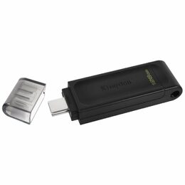 Flash USB Kingston DataTraveler 70 128GB, USB-C - černý