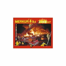 Stavebnice MERKUR FIRE Set 20 modelů 708ks 2 vrstvy v krabici 36x27x5,5cm