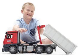 Bruder Mercedes Benz Arocs kontejner s minibagrem