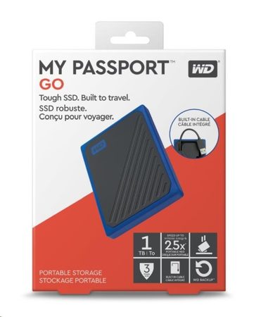 WD My Passport GO 1TB SSD Blue