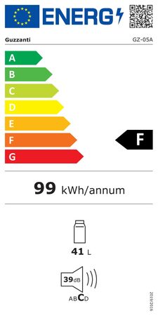 Guzzanti GZ 05A jednodvéřová lednice, 5 LET ZÁRUKA