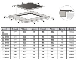 Varná deska indukce Guzzanti GZ 8403, 5 LET ZÁRUKA