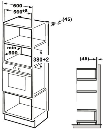 Mikrovlnná trouba Guzzanti GZ 8602  vestavná, 5 LET ZÁRUKA