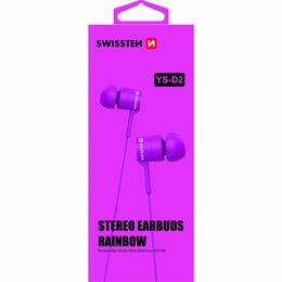 Swissten Earbuds Rainbow Ys-D2 Černá