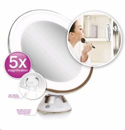 RIO MULTI-USE LED MAKEUP MIRROR, 5ti násobné zvětšení