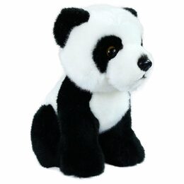 Rappa Plyšová panda sedící 18 cm ECO-FRIENDLY