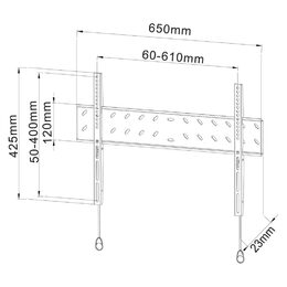 SHO 2021 SLIM DRŽÁK LCD 40-65'' STELL (35040353)