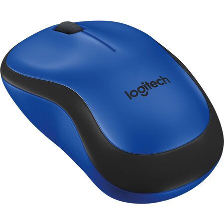 Myš Logitech Wireless Mouse M220 Silent / optická / 3 tlačítka / 1000dpi - modrá (910004879)