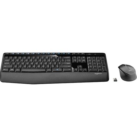 Klávesnice s myší Logitech Wireless Combo MK345, CZ/SK - černá (920008351)