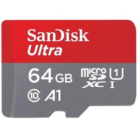 Paměťová karta Sandisk Micro SDXC Ultra Android 64GB UHS-I U1 (120R/20W) + adapter