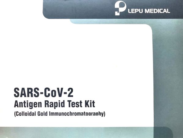 Souprava pro testování antigenu Covid 2019-nCoV LEPU 25ks v balení
