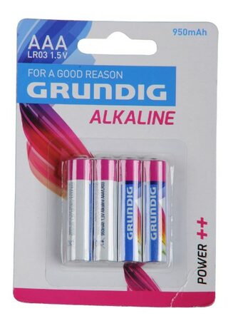 Baterie Grundig LR03/AAA 1,5 V alkaline 4ks na kartě