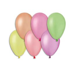 Balonek nafukovací 7'' párty neon 100 ks v sáčku 22x28cm karneval