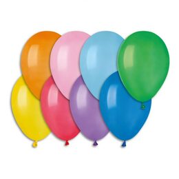 Balonek nafukovací 8'' pastelové 100ks v sáčku karneval