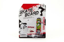Teddies Skateboard prstový plast 10cm s doplňky asst