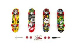 Teddies Skateboard prstový plast 10cm s doplňky asst