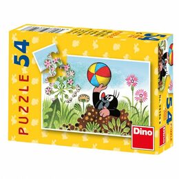 Minipuzzle Dino Krtek 19,8x13,2cm 8 druhů 54 dílků v krabičce 9x7x3cm 40ks v boxu