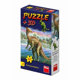 Dino Puzzle Dinosauři 23,5x21,5cm 60 dílků + figurka asst 6 druhů v krabičce 24ks