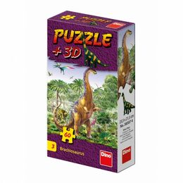 Dino Puzzle Dinosauři 23,5x21,5cm 60 dílků + figurka asst 6 druhů v krabičce 24ks