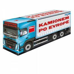 Kamionem po Evropě společenská hra v krabici 36x16x10cm