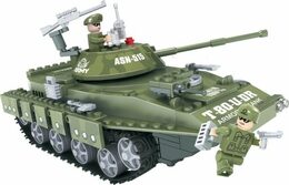 Stavebnice Dromader Vojáci Tank 22502 213ks v krabici 32x21,5x5cm