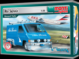 Stavebnice Monti 05 Air Servis-Renault Trafic 1:35 v krabici 22x15x6cm