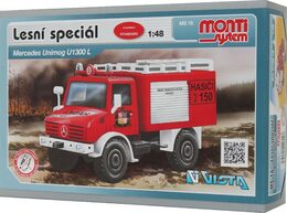 Stavebnice Monti 16 Fire Brigade Mercedes Unimog 1:48 v krabici 22x15x6cm