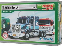 Stavebnice Monti 43 Racing Truck Western star 1:48 v krabici 22x15x6cm