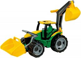 Lena Traktor se lžící a bagrem plast zeleno-žlutý 65 cm
