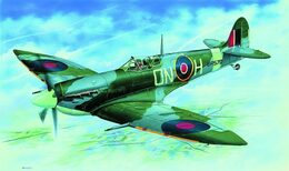 Směr Model Supermarine Spitfire H.F.MK.VI 1:72 12,9x17,2cm v krabici 25x14,5x4,5cm