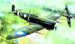 Směr Model Supermarine Spitfire MK.VC 1:72 12,8x15,3cm v krabici 25x14,5x4,5cm