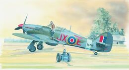 Směr Model Hawker Hurricane MK.II HI TECH 1:72 16,9x13,6cm v krabici 25x14,5x4