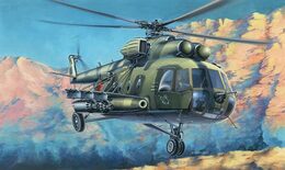 Směr Model Mil Mi-8 1:72 25,5x29,5 cm v krabici 34x19x6cm