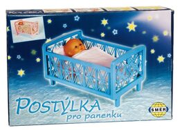 Směr Postýlka pro panenky bez soupravy plast 32x47x26cm v krabici