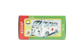 Auto VW Ambulance kov 12cm 1:43 v krabičce Kovap