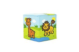 Teddies Kostka Moje první zvířátka 7x7cm v sáčku 12ks v boxu 0+ MPZ