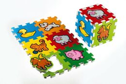 Teddies Pěnové puzzle Moje první zvířátka 15x15x1,2cm 6ks MPZ
