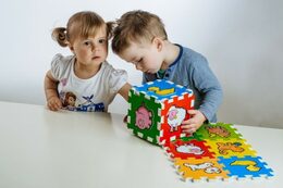 Teddies Pěnové puzzle Moje první zvířátka 15x15x1,2cm 6ks MPZ