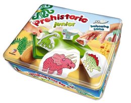 Bonaparte Balance game Prehistoric Junior pro nejmenší dřevo v plechové krabici
