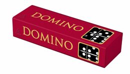 Detoa Domino společenská hra dřevo 28ks v krabičce 15,5x3,5x5cm