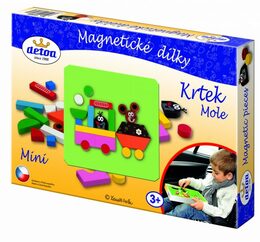 Dřevěné hračky Magnetické dílky Krtek MINI