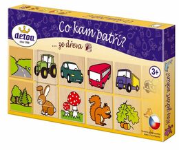 Detoa dřevěné puzzle co kam patří