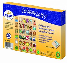 Detoa dřevěné puzzle co kam patří